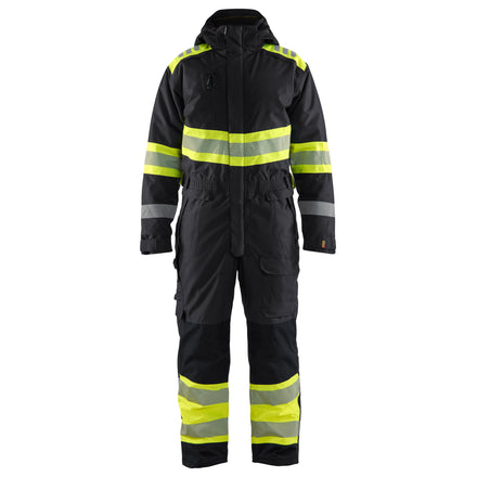 Blaklader 6720 Hi Vis Winter Overall Black Hi Vis Yellow Main