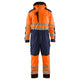 Blaklader 6725 Hi Vis Winter Overall Hi Vis Orange Navy Blue Main