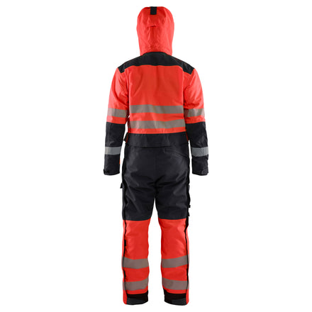 Blaklader 6725 Hi Vis Winter Overall Hi Vis Red Black Feature