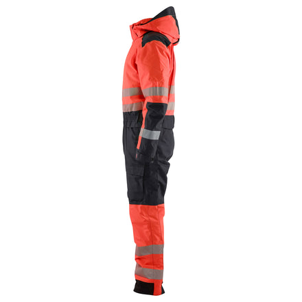 Blaklader 6725 Hi Vis Winter Overall Hi Vis Red Black Left