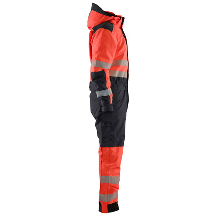 Blaklader 6725 Hi Vis Winter Overall Hi Vis Red Black Right