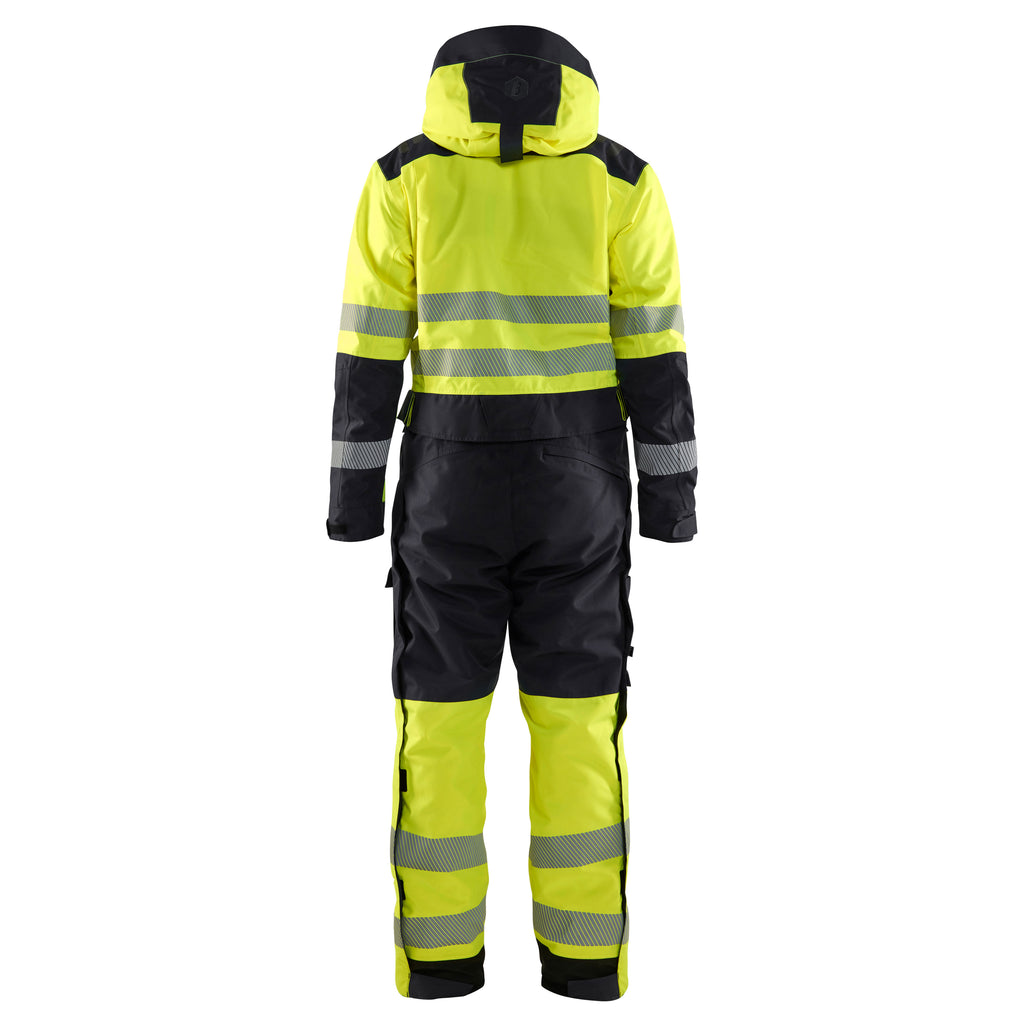 Blaklader 6725 Hi Vis Winter Overall Hi Vis Yellow Black Back