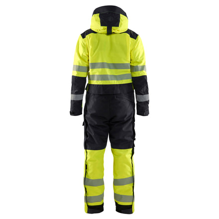 Blaklader 6725 Hi Vis Winter Overall Hi Vis Yellow Black Back