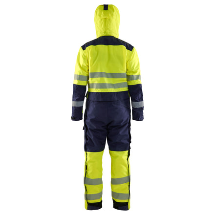 Blaklader 6725 Hi Vis Winter Overall Hi Vis Yellow Navy Blue Feature