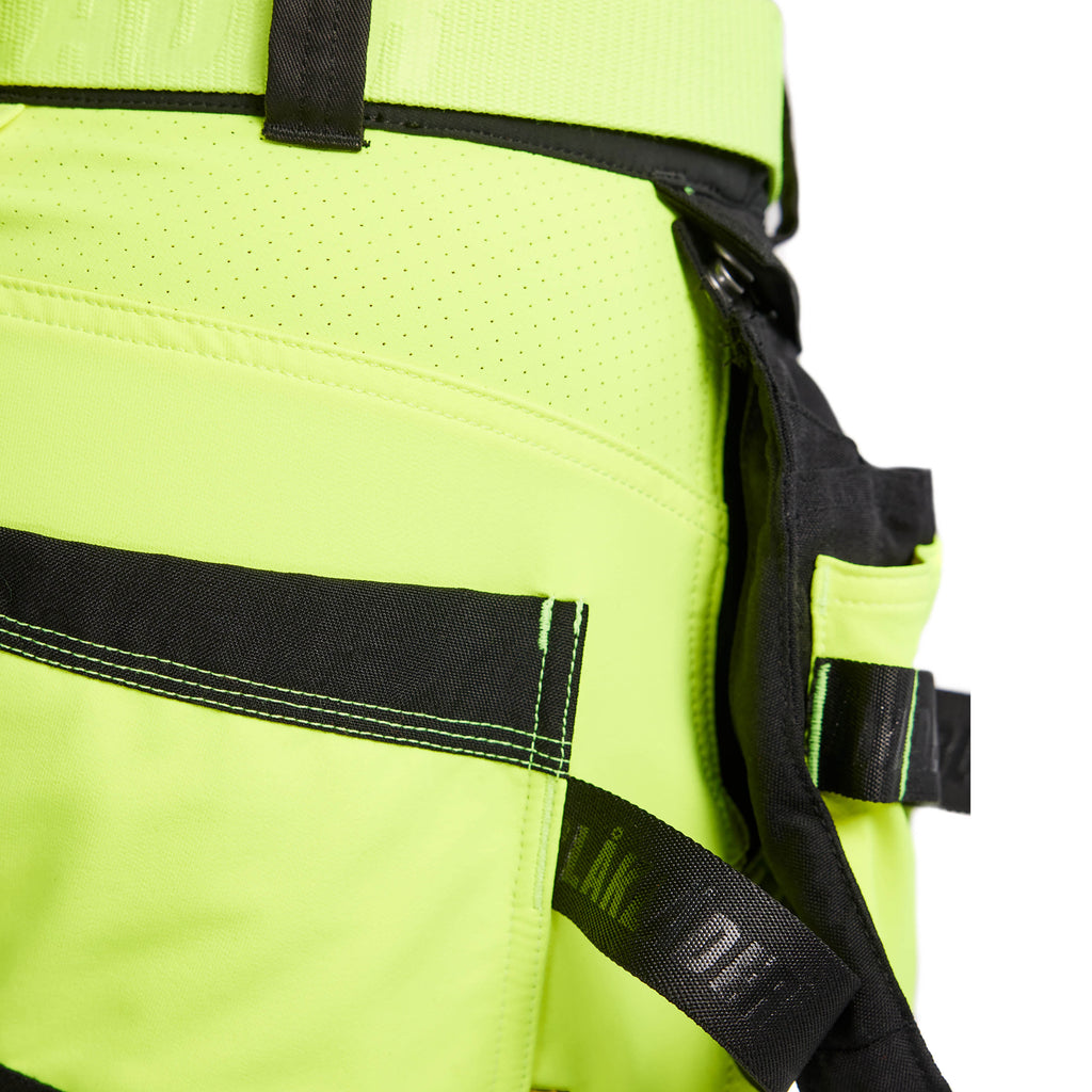 Blaklader 7020 Womens Hi Vis Shorts 4 Way Stretch Hi Vis Yellow Black Feature 3