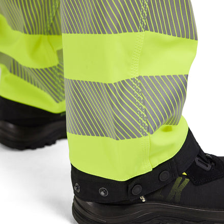 Blaklader 7118 Womens Hi Vis Softshell Trousers Hi Vis Yellow Black Feature 5