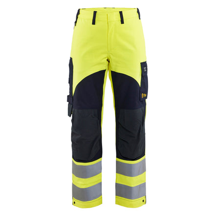 Blaklader 7189 Womens Multinorm Inherent Trousers Hi Vis Yellow Navy Blue Main