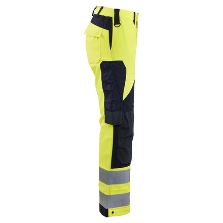 Blaklader 7189 Womens Multinorm Inherent Trousers Hi Vis Yellow Navy Blue Right