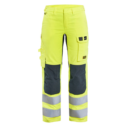 Blaklader 7191 Womens Multinorm Inherent Trousers With Stretch Hi Vis Yellow Navy Blue Main