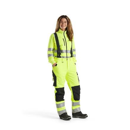 Blaklader 7885 Womens Hi Vis Winter Trousers Hi Vis Yellow Black Model