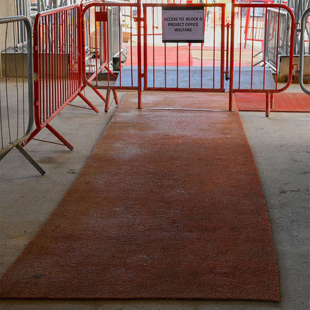 Blue Diamond Spaghetti Site Mat PVC Industrial Matting - 1200mm x 12m