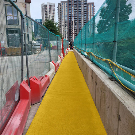 Blue Diamond Spaghetti Site Mat PVC Industrial Matting - 1200mm x 12m