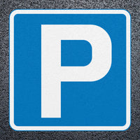 Blue Parking Symbol Thermoplastic Preformed Road Marking Diagram 801