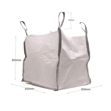 Builders Bag 1 Tonne Bulk Bag, Empty 850x850x850mm with Lifting Loops
