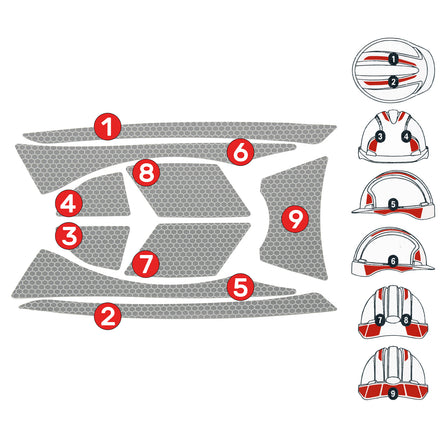 JSP CR2 Reflective Kit For EVO2 / EVO3 Helmets