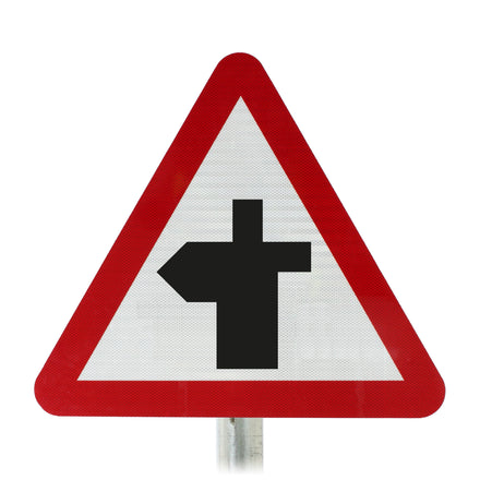 Crossroads Ahead Post Mounted Sign - 504.1 R2/RA2 (Face Only)