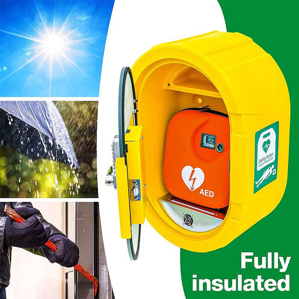 DefibSafe Outdoor AED Cabinet with Keypad Lock
