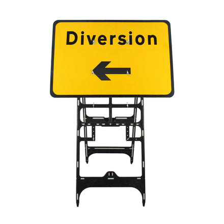 Diversion Left Sign Diagram 2702 | Quick Fit (face only) | 1050x750mm