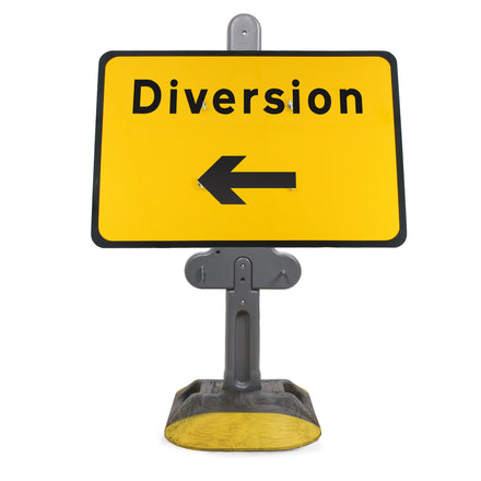Diversion Left Sign Diagram 2702 | Quick Fit (face only) | 1050x750mm