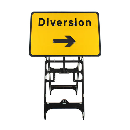Diversion Right Sign Diagram 2702 | Quick Fit (face only) | 1050x750mm