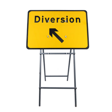 Diversion Up Left Sign Diagram 2702 | Quick Fit (Face Only) | 1050x750mm