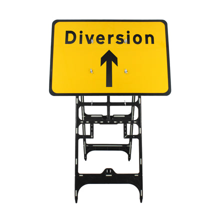 Diversion Ahead Sign Diagram 2702 | Quick Fit (face only) | 1050x750mm