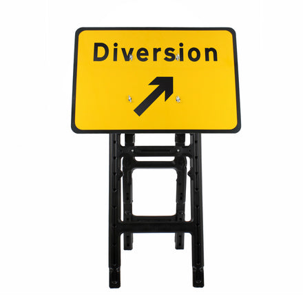 Diversion Up Right Sign Diagram 2702 | Quick Fit (Face Only) | 1050x750mm