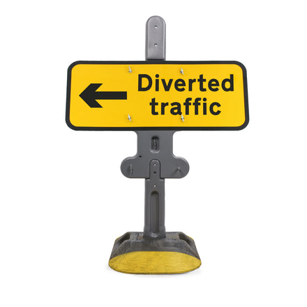Diverted Traffic' Arrow Left Diagram 2703 | Quick Fit (face only) | 1050x450mm