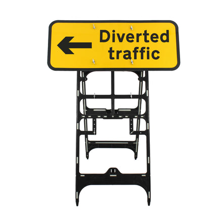 Diverted Traffic' Arrow Left Diagram 2703 | Quick Fit (face only) | 1050x450mm