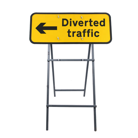 Diverted Traffic' Arrow Left Diagram 2703 | Quick Fit (face only) | 1050x450mm
