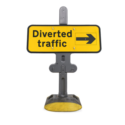 Diverted Traffic Sign With Rotating Arrow Diagram 2703 | Quick Fit (face only) | 1050x450mm