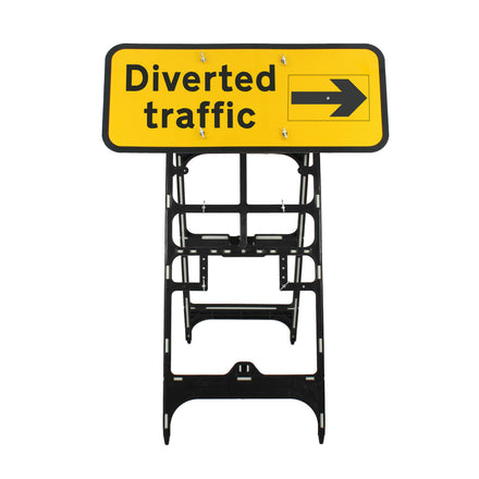 Diverted Traffic Sign With Rotating Arrow Diagram 2703 | Quick Fit (face only) | 1050x450mm