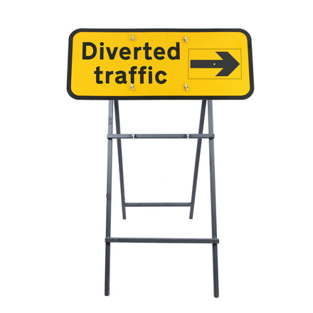 Diverted Traffic Sign With Rotating Arrow Diagram 2703 | Quick Fit (face only) | 1050x450mm