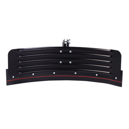 Red Stripe Curved Yard Squeegee Scraper (Black / 22 Inch)