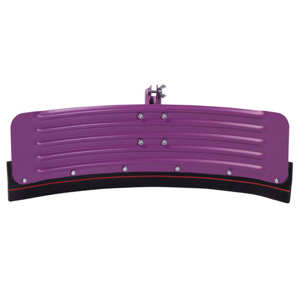 Red Stripe Curved Yard Squeegee Scraper (Purple / 22 Inch)