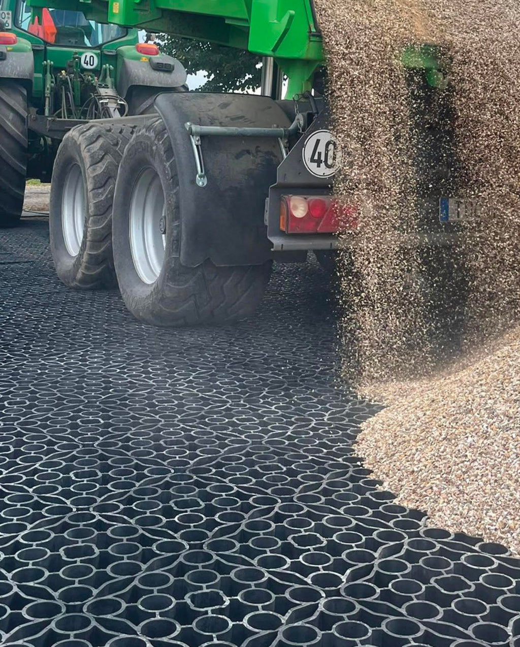 EcoGrid E80 Ultra-Heavy Duty Ground Reinforcement Grid System - 330mm x 330mm x 80mm (8mm thick)