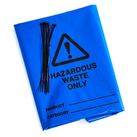 ecospill-blue-hazardous-waste-disposal-bags-&-ties-x-100-pack-of-100