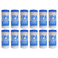 Fentex 2 Litre Tub of 70 Large IPA-Wipes Smooth Sheet (Full Box of 12)