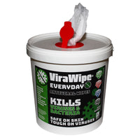 Fentex 6 Litre Bucket of 600 Large (20cm x 30cm) ViraWipe Textured Wipes