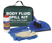 Fentex Body Fluid Spill Kit with Disinfectant Powder In Green Zip Bag Printed
