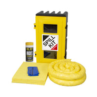 Fentex Chemical Spill Kit in Wall Cabinet- Yellow - 50L