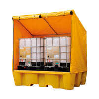 Fentex Double IBC Spill Pallet with Framed Cover