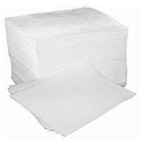 Fentex Double Weight Non Bonded Hydraulic Oil and Fuel Absorbent Pads - Poly Pack (Pack of 100)