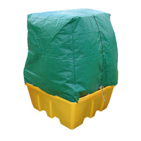 Fentex Flexible Raincover for IBC Spill Pallet with Removable Deck Stackable