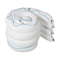 Fentex Marine Oil and Fuel Booms - 12cm x 3m - Net - Rope - Clips and Rings - Poly Pack (Pack of 4)