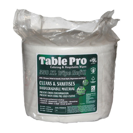 Fentex Refill Xl 20 X 30cm Table Pro Wipes In A Heat Sealed Pack Pack Of 350