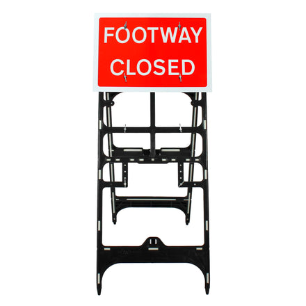 Footway Closed Sign | Quick Fit (Face Only) | 600x450mm