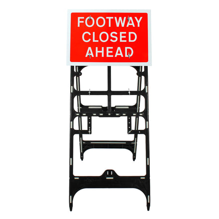 Footway Closed Ahead Sign | Quick Fit (Face Only) | 600x450mm