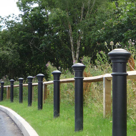 Autopa Manchester Ornamental Galvanised Steel Bollard 1000mm - GFC7000 (No Fixings)