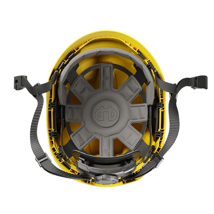 Hellberg Sector Safety Helmet (by Snickers) Micro Peak Wheel Ratchet Non-Vented | Yellow | 32401-001